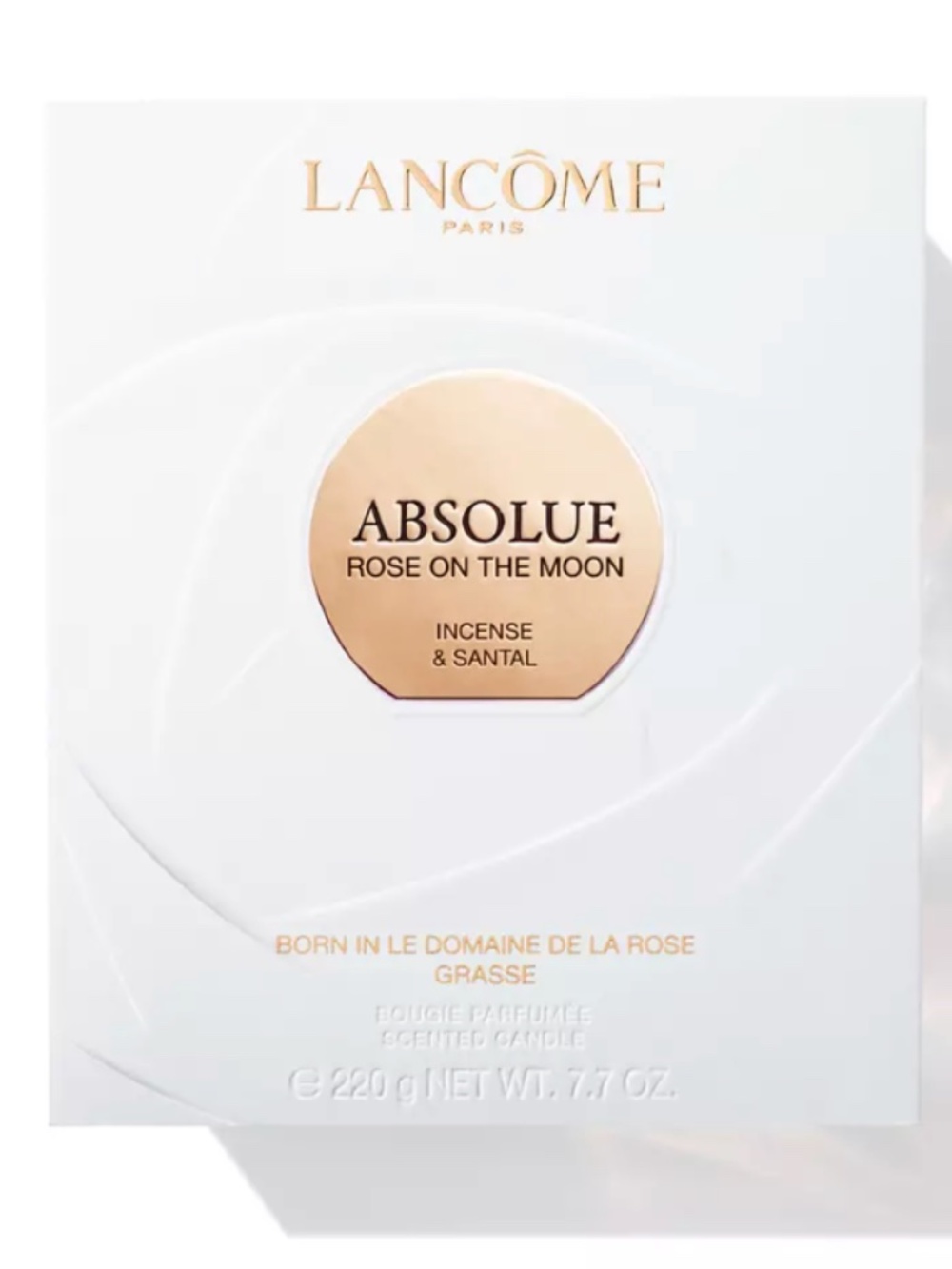 LANCOME ROSE ON THE MOON SCENTED CANDLE  new in box